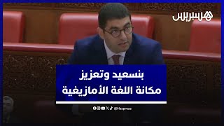 بنسعيد يبسط الخطوط العريضة لتنزيل الطابع الرسمي للّغة الأمازيغية thumbnail