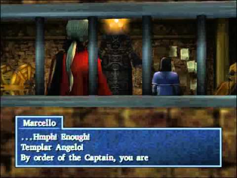 29 Dragon Quest 8 Cut-scene - Angelo in the interrogation room