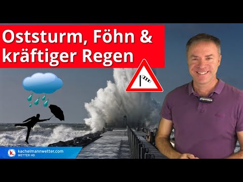 Ungewöhnliche Sturmlage an den Küsten - Dazu kräftige Regenfälle