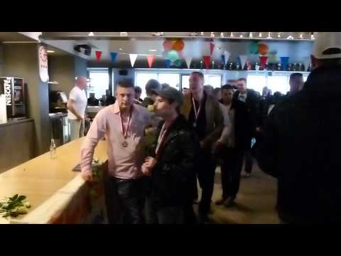 Olympia haarlem Zaterdag 3 entree kampioenen in kantine