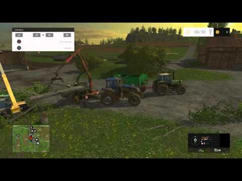 Farming Simulator 15 Fighting With The Wood Chipper