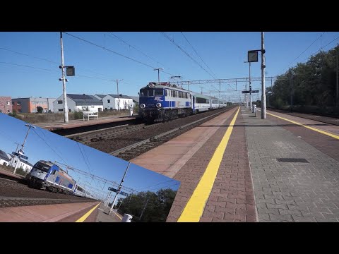 Kilka składów na stacji Palędzie 16.09.2023