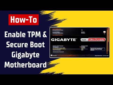 [GIGABYTE] How To Enable TPM and Secure Boot On Gigabyte Motherboard BIOS