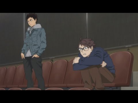 Oikawa Sneaking  Into Karasuno vs Shiratorizawa's Match_Haikyuu!!(Eng Dub)