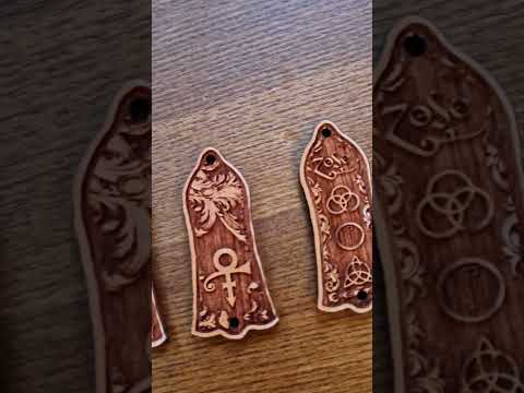 Gibson Les Paul Truss Rod Cover Unique Design Cherrywood image 5