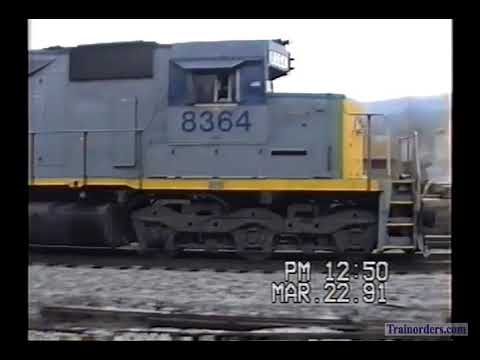 Classic Railroad Series 956 - Hyndman, PA action 1991 Part 2 of 17
