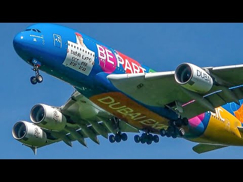 60 MINUTES PURE AVIATION - Airbus A380, Boeing 747 - Düsseldorf Aviation Review of Year 2022 (4K)
