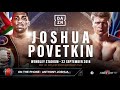 FULL DAZN TELECONFERENCE CALL - ANTHONY JOSHUA SPEAKS ON POVETKIN FIGHT, DEONTAY WILDER IN 2019
