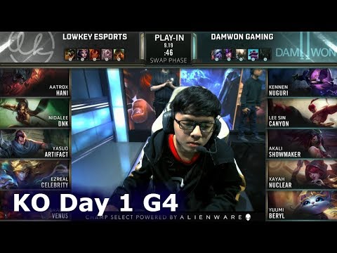 LK vs DWG - Game 4 | Knockouts Play-Ins S9 LoL Worlds 2019 | Lowkey Esports vs DAMWON Gaming G4