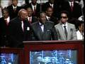 Cedric the Entertainer at the funeral of Bernie Mac