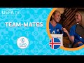 ICELAND Team-mates: VILHJÁLMSDÓTTIR & JÓHANNSDÓTTIR, THORVALDSDÓTTIR & VIGGÓSDÓTTIR | #WEURO 2022