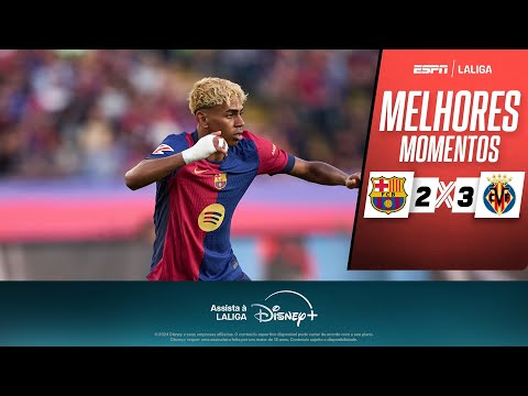 Gols e lances de Barcelona x Villarreal