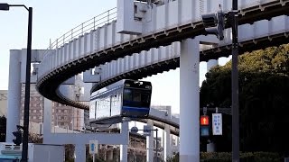 preview picture of video 'Chiba urban monorail Городской монорельс Тибы'