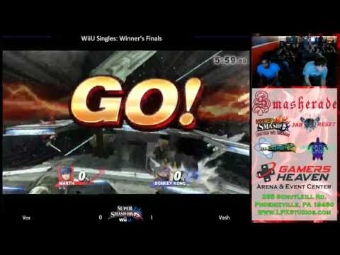 Smasherade Monthly #5 Smash 4 Singles - Vex (DK) vs Vash (Marth) - Winner's Finals