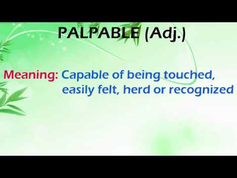 Palpable Meaning