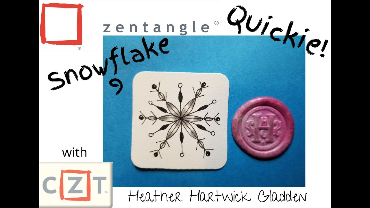 Snowflake 9 | Zentangle® Quickie