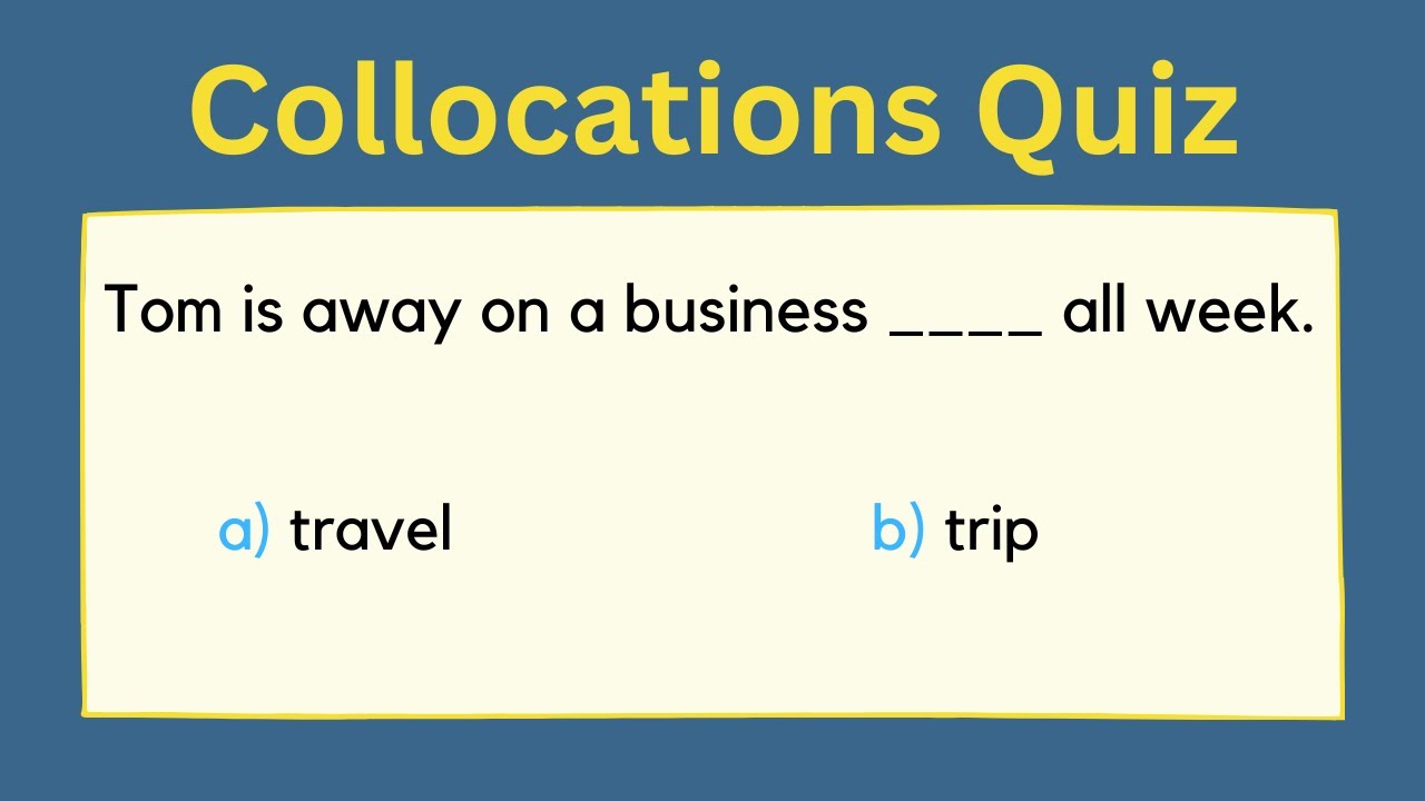 Collocations Quiz | Easy | Most Common Collocations in English | Learn New Collocations