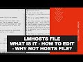 LMHOSTS FILE | What is it? How to edit? Why not HOSTS file instead? - Network Encyclopedia