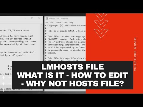 LMHOSTS FILE | What is it? How to edit? Why not HOSTS file instead? - Network Encyclopedia