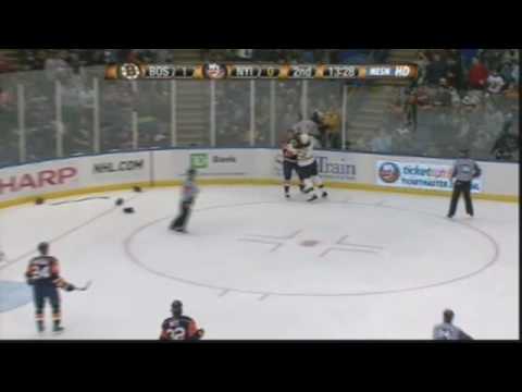 Shawn Thornton vs Tim Jackman Jan 15, 2009