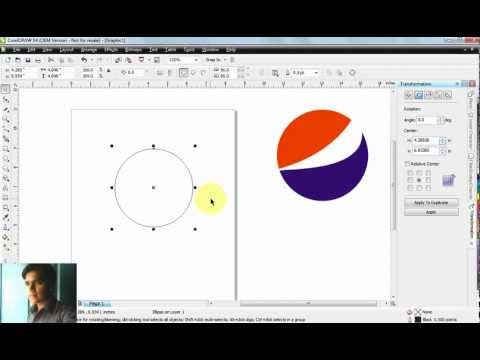 How to create Pepsi Logo in Corel Draw