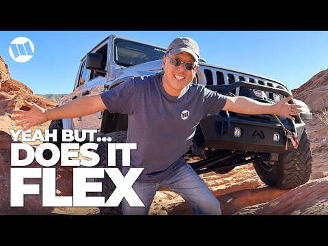 FLEX TESTING a Jeep Gladiator with ACCUAIR Air Suspension on the Rocks Plus Other Benefits
