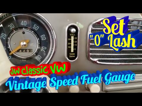 How To: Install Vintage Speed Fuel Gauge & Setting 0 Lash - 1956 Ragtop - VW BUG | JW Classic VW