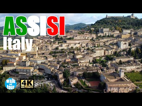 Nice Autumn Walk in Assisi, Italy, 4K UHD (60 fps)