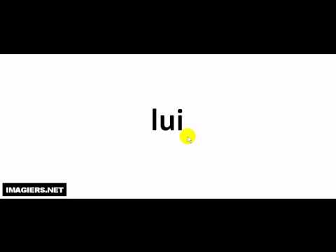 How to pronounce lui