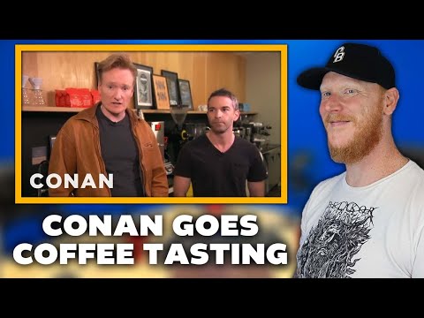 Conan Takes Jordan Schlansky Coffee Tasting REACTION | OFFICE BLOKES REACT!!