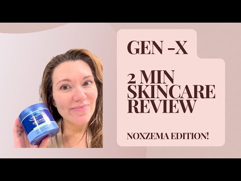 Gen X Skincare REVISITED - Noxzema Edition! #over40beauty #doublecleansing #genx
