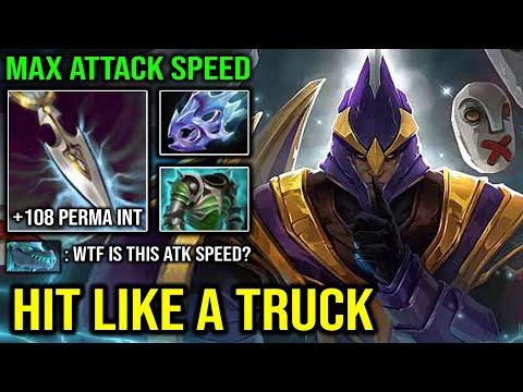 SUPER Max Attack Speed INT Steal Carry Silencer Hit Like a Truck with Moon Shard + Cuirass Dota 2