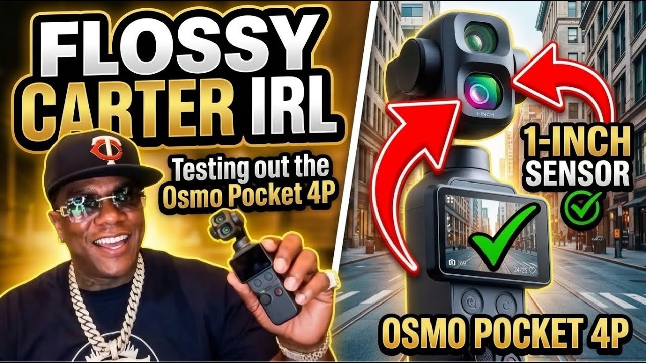 Flossy Carter IRL - Testing Out The DJI Osmo Pocket 4P 