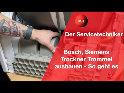 Bosch Siemens Trockner Trommel ausbauen - So geht es