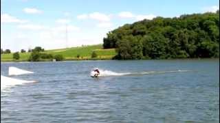 preview picture of video 'Failed Tantrum kicker wake - The Spin Cablepark'