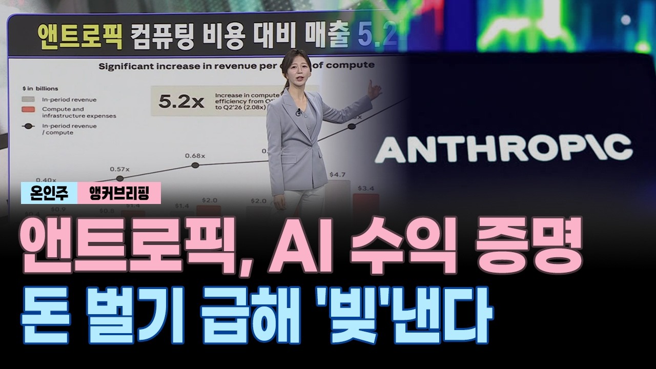 앤트로픽, AI 수익 증명...돈 벌기 급해 '빚'낸다｜앵커브리핑