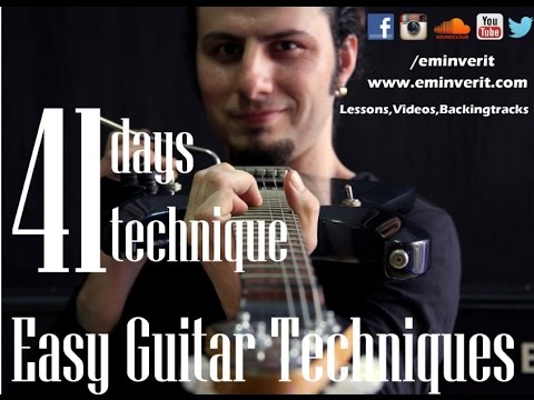 HOW TO PLAY  Techniques Pick Scrape Slide (Guitar Lesson with Emin Verit )