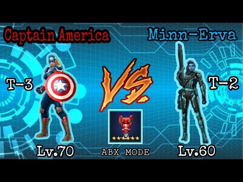 CaptainAmerica(Female) VS Minn Erva - Marvel Future Fight