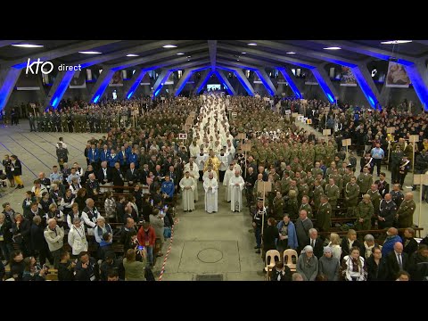 Messe du Pèlerinage Militaire International à Lourdes du 14 mai 2023