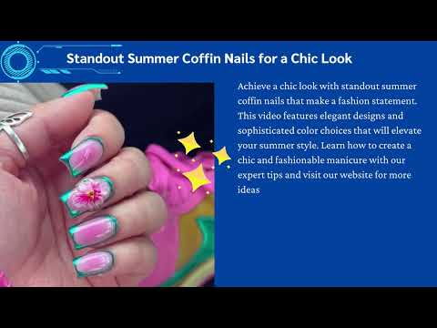 Standout Summer Coffin Nails for a Chic Look