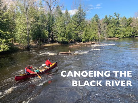 Paddling the Black River at Washago