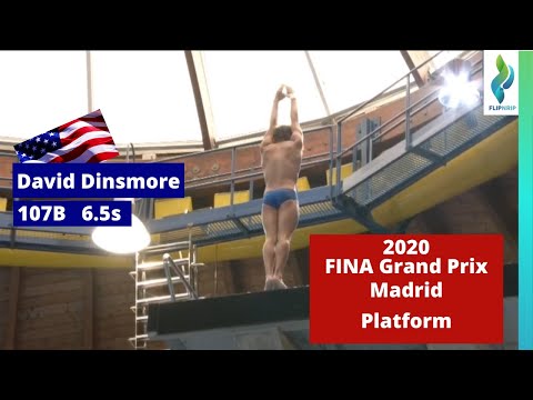 2020 David Dinsmore Team USA - 407C 8s platform diving - Madrid Diving Grand Prix
