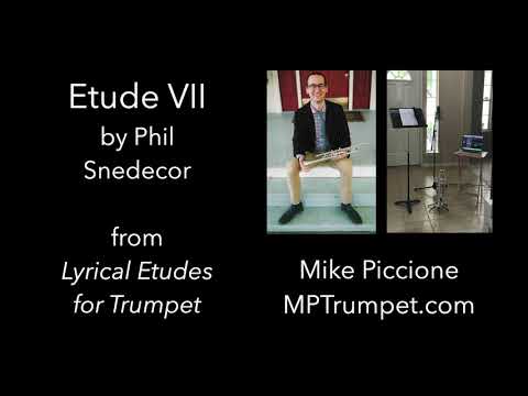Snedecor Lyrical Etudes for Trumpet - Etude 7