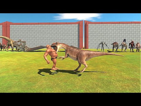FANTASY + HERBIVORE DINOSAURS VS INFERNALS + CARNIVORE DINOSAURS - Animal Revolt Battle Simulator