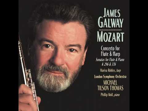 Wolfgang Amadeus Mozart - Concerto for Flute & Harp (James Galway, Marisa Robles)