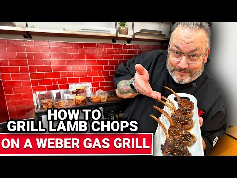 How To  Grill Lamb Chops On A Weber Gas Grill.