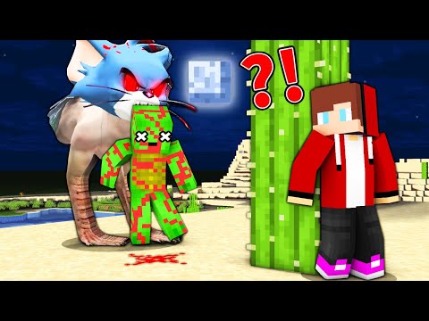Escaping Tom and Jerry in Minecraft - Boopee JJ and Mikey