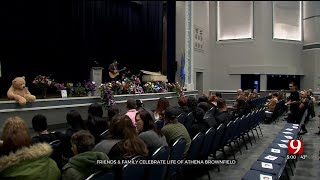 Funeral Service Held For Athena Brownfield At Stride Bank Center In Enid