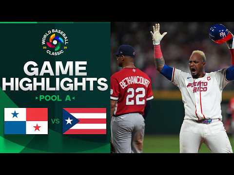 Panama vs. Puerto Rico 2026 World Baseball Classic | Game Highlights