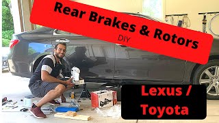 How to Change Rear Brake Pads & Rotors:2002-2012 Lexus IS/ES/LS Toyota Camry/Corolla/Avalon